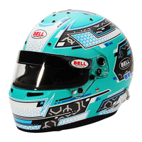 Thumbnail for Front angled view of Bell RS7 Pro Helmet SA2025 in blue finish