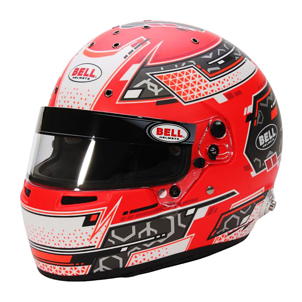 Front angled view of Bell RS7 Pro Helmet SA2025 in red finish