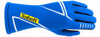 Thumbnail for Sabelt Challenge Evo blue racing glove facing right on a white background