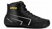 Thumbnail for Sabelt Hyper TB-12 Leather Race Boot in black, right-facing side profile on a white background