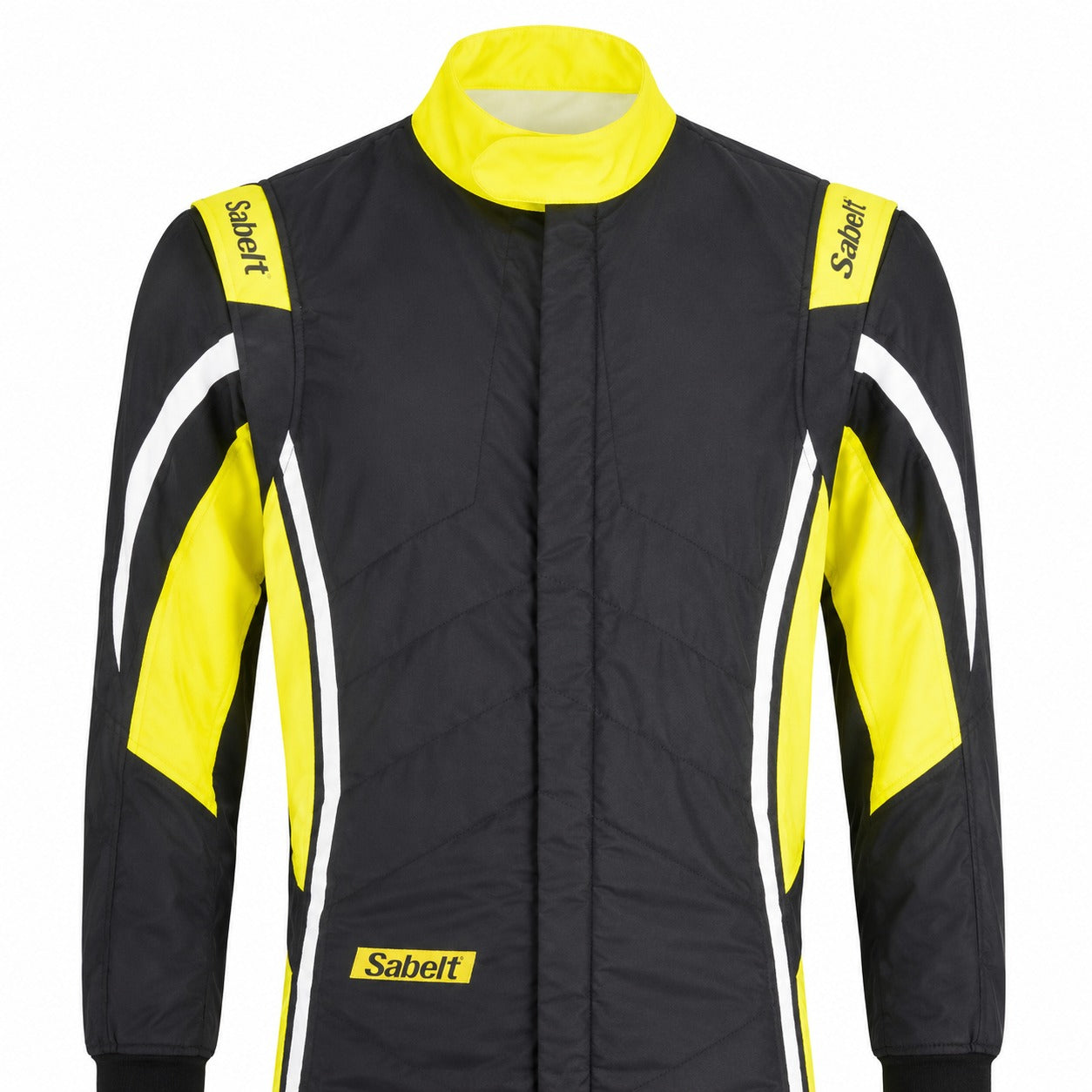 Sabelt TS-10 black and yellow half suit image with white accent panels on a clean white background