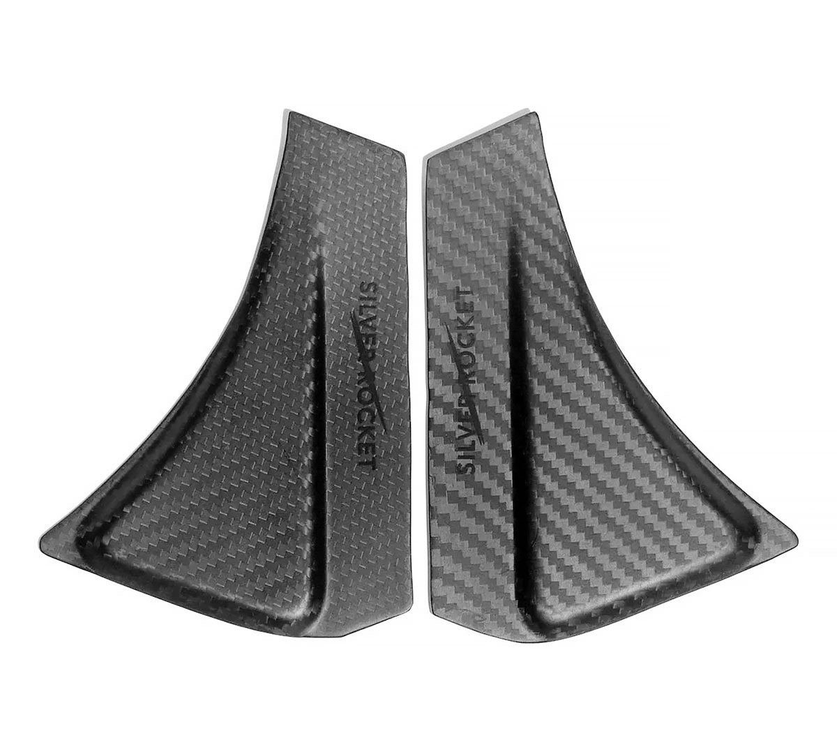 Silver Rocket Dry Carbon Fiber Wing Support Reinforcement Plates