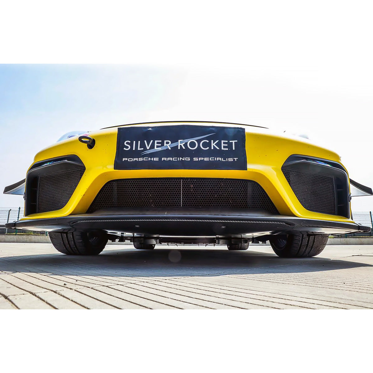 SilverRocket Front Dry Carbon Aeroshield Splitter for GT4 RS