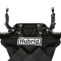 Thumbnail for Close-up of Simpson Hybrid Pro Head and Neck Restraint Carbon Fiber Shell and Tether Mounts