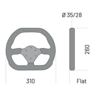 Thumbnail for Sparco Competition P310 310mm steering wheel for formula cars