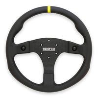 Thumbnail for Sparco R350B leather racing steering wheel with varied anatomic grip