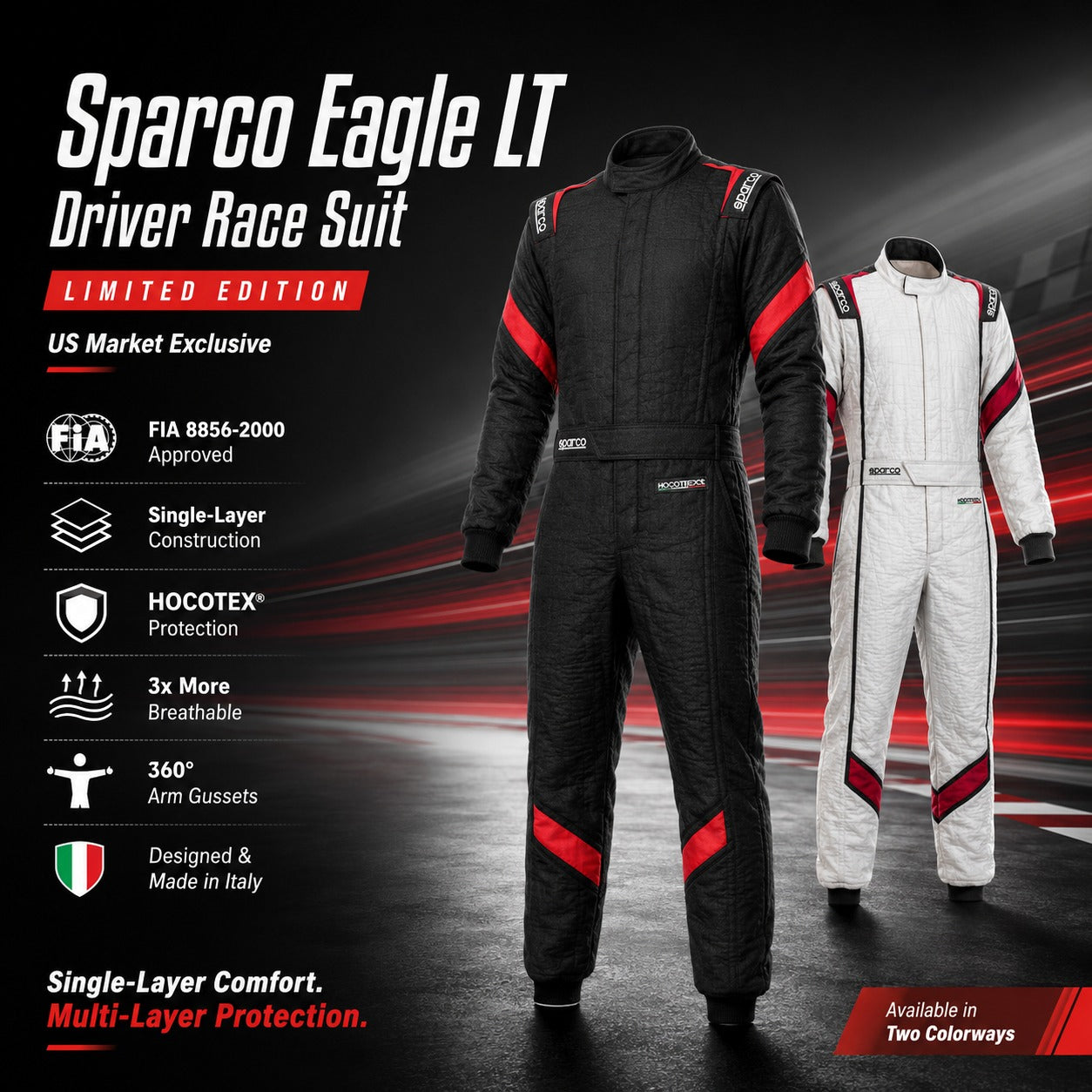 Sparco Eagle LT Driver Race Suit | FIA 8856-2000