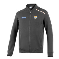 Thumbnail for Grey Full-Zip Softshell (front view) — features a smooth, water-repellent grey shell, full-length zip, zippered hand pockets, and Gulf & Sparco logos.