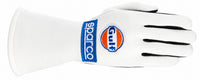 Thumbnail for Sparco Gulf white Nomex racing glove facing right on a white background