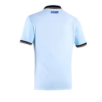 Thumbnail for Rear view of celeste Sparco Gulf Polo Piquet Pocket showing Sparco branding and clean back panel