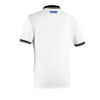 Thumbnail for Back view of white Sparco Gulf Polo Piquet Pocket showcasing clean design and Sparco logo on collar