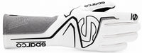 Thumbnail for Sparco Lap white and black Nomex racing glove facing right on a white background