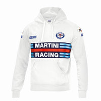 Thumbnail for White hoodie with Martini Racing logo on a white background
