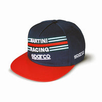 Thumbnail for Sparco Martini Racing flat-billed ball cap with snap back fixture fits most people
