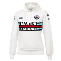 Thumbnail for White hoodie with Martini Racing logo on a white background