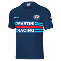 Thumbnail for Navy blue t-shirt with Martini Racing logo and branding on a white background