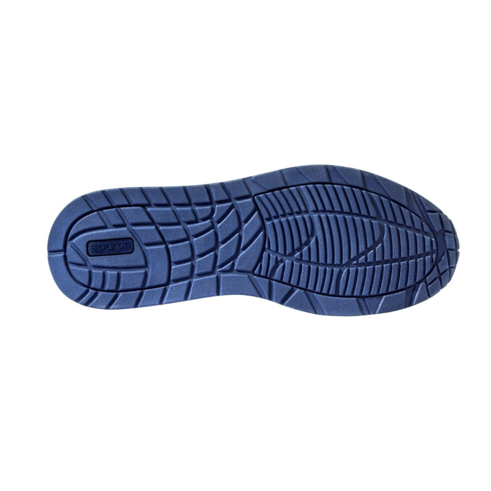 Outsole of Sparco Martini S-Light Shoe showing blue tread pattern

