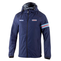 Thumbnail for Navy blue jacket with brand logo on a white background