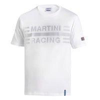 Thumbnail for White t-shirt with 'Martini Racing' text on a white background