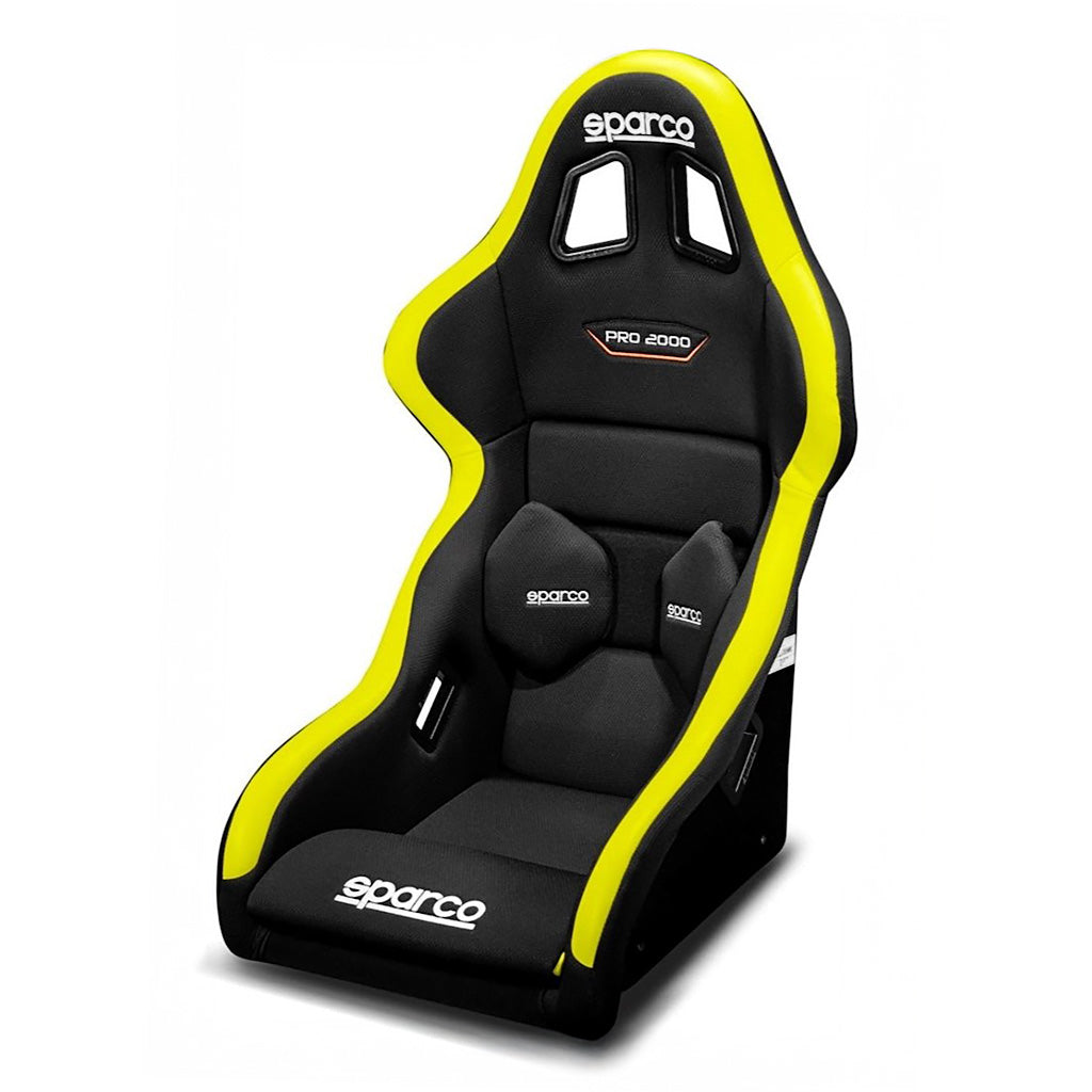 Side view of Sparco Pro 2000 QRT Gaming Seat featuring lightweight QRT technology