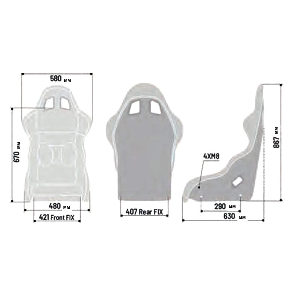 Detail of Sparco Pro 2000 QRT Gaming Seat showing contoured side supports and padding