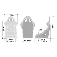 Thumbnail for Detail of Sparco Pro 2000 QRT Gaming Seat showing contoured side supports and padding