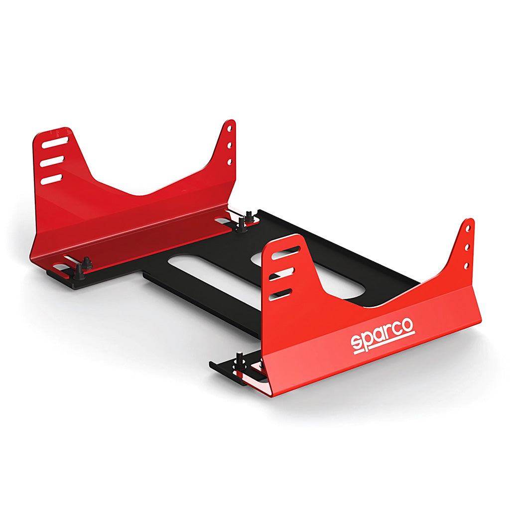 Sparco Pro Sim Seat Bracket Kit for Evolve 3.0 chassis with high-strength steel construction