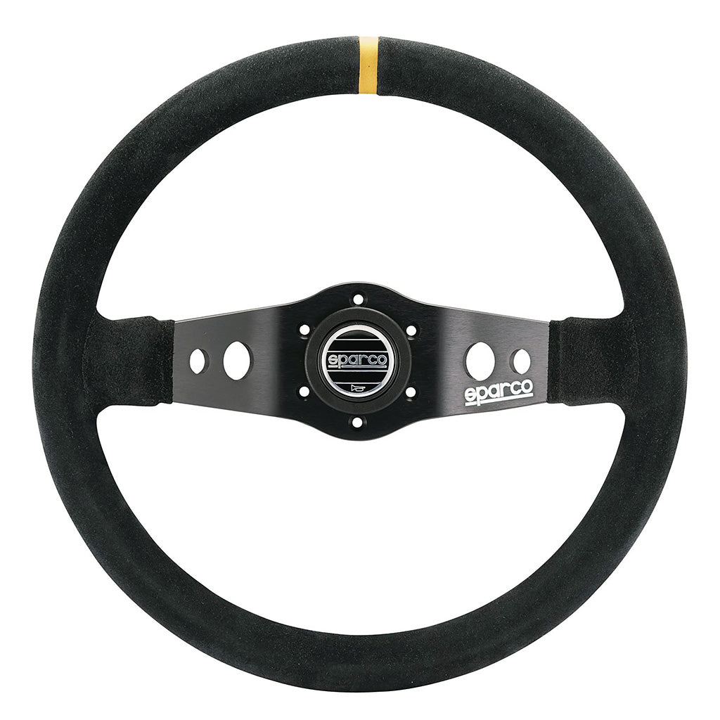 Sparco R 215 dished 350mm steering wheel with 90mm depth suede grip