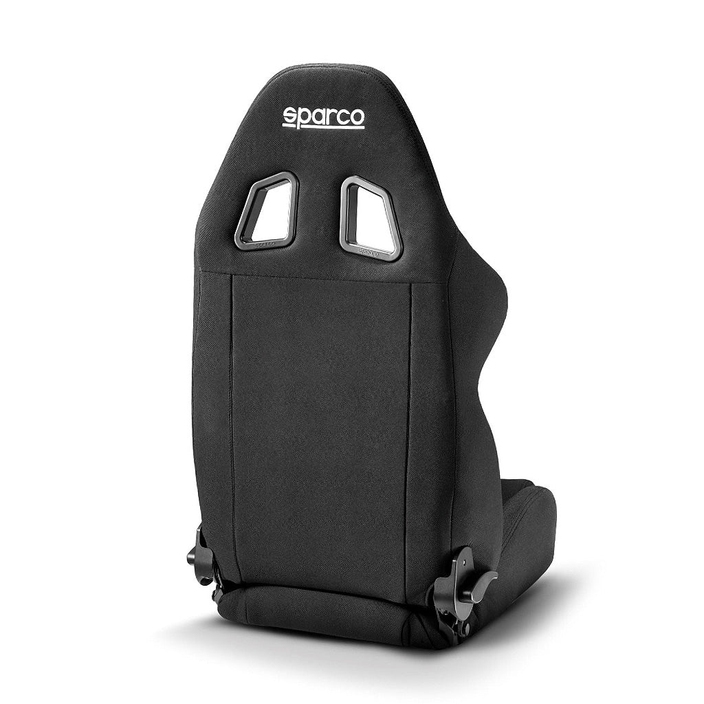 Sparco R500 seat with Sparco logo on a white background