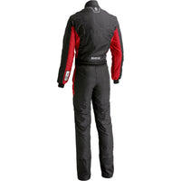 Thumbnail for Sparco Stint racing suit in black and red back view with Sparco rear waist branding