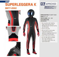 Thumbnail for Sparco Superleggera K Kart Racing Suit FIA 8877-2022