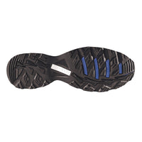 Thumbnail for Black and blue sole of a shoe on a white background