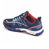 Thumbnail for Blue and red athletic shoe on a white background