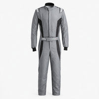 Thumbnail for Sparco Victory Pro boot cuff racing suit grey and black front view