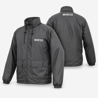 Thumbnail for Sparco Windbreaker Jacket front and back view in dark grey