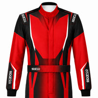 Thumbnail for Sparco Prime K Advanced Kart Race Suit in red and black