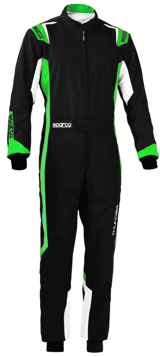 sparco_thunder_kart_racing_suit_BLACK/GREEN_FRONT-IMAGE