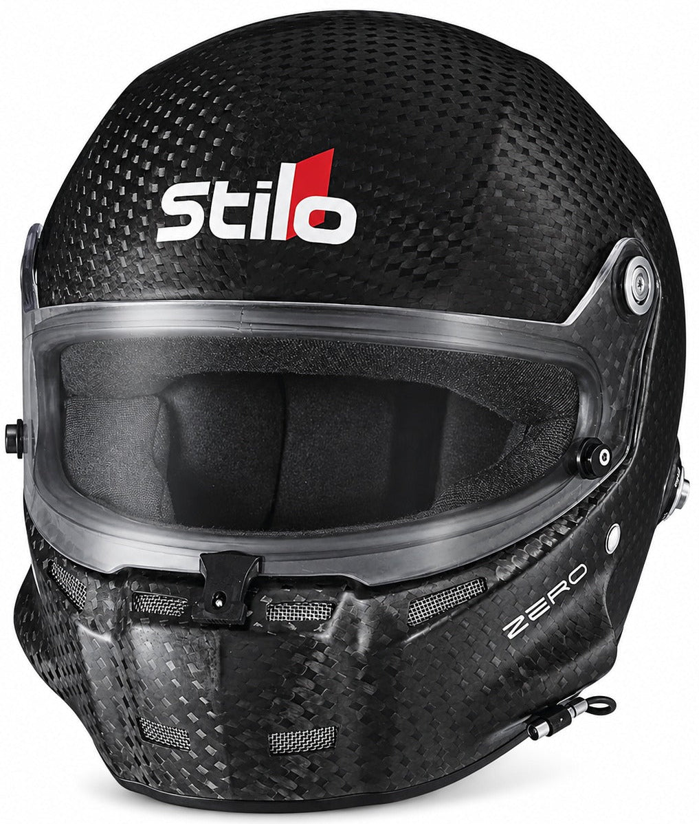 Stilo ST5 Zero GT Carbon Fiber Racing Helmet in front three-quarter view