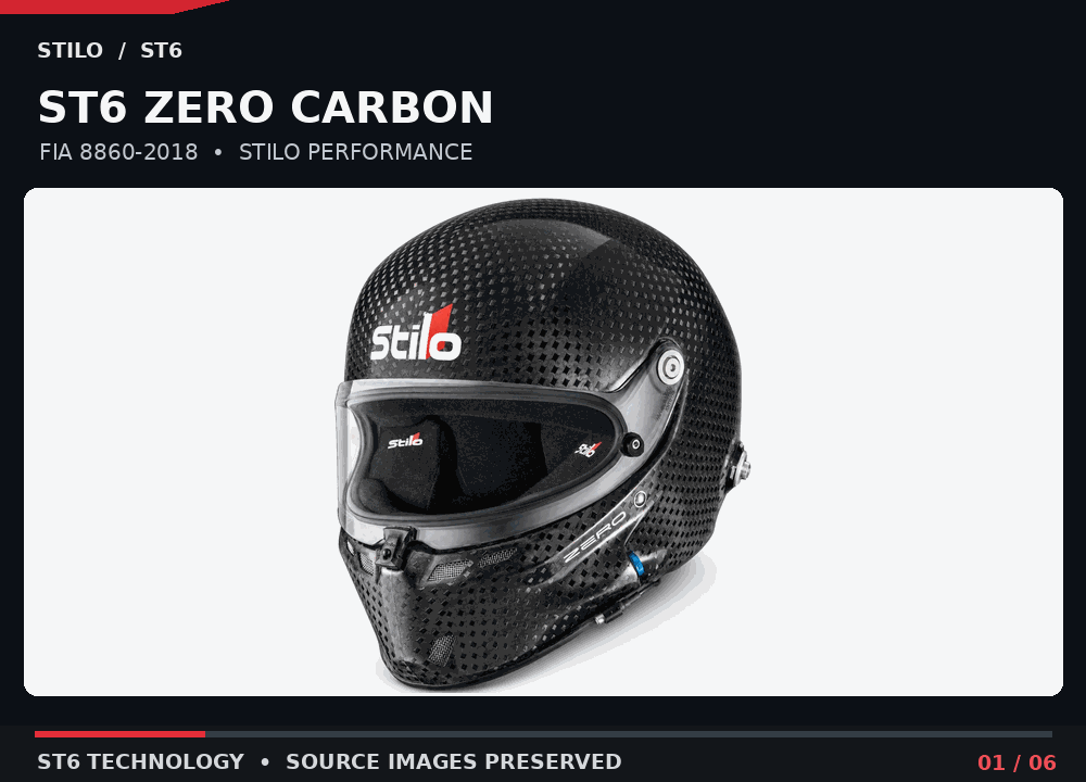 Stilo ST6 GT ZERO 8860-2018 Carbon Fiber Helmet