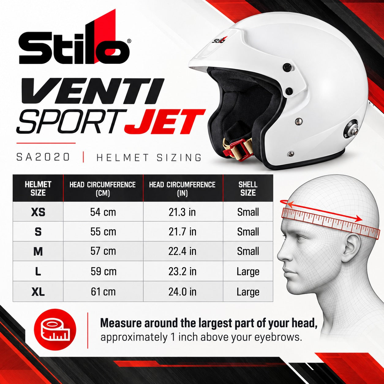 stilo-venti-sport-jet-sa2020-sizing chart 