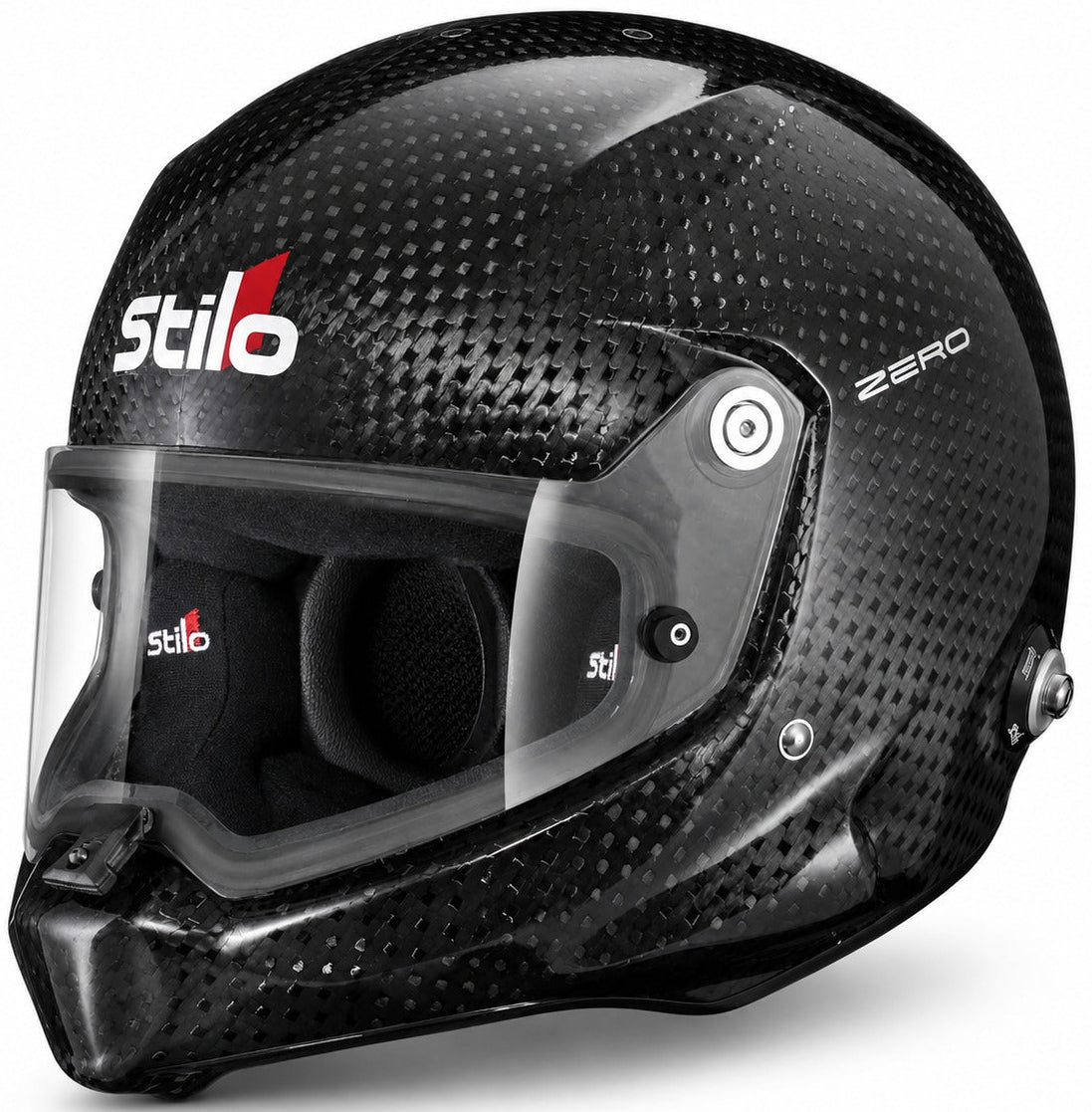 Stilo VENTI WRX Dirt Carbon Zero Helmet in carbon fiber front-left three-quarter view