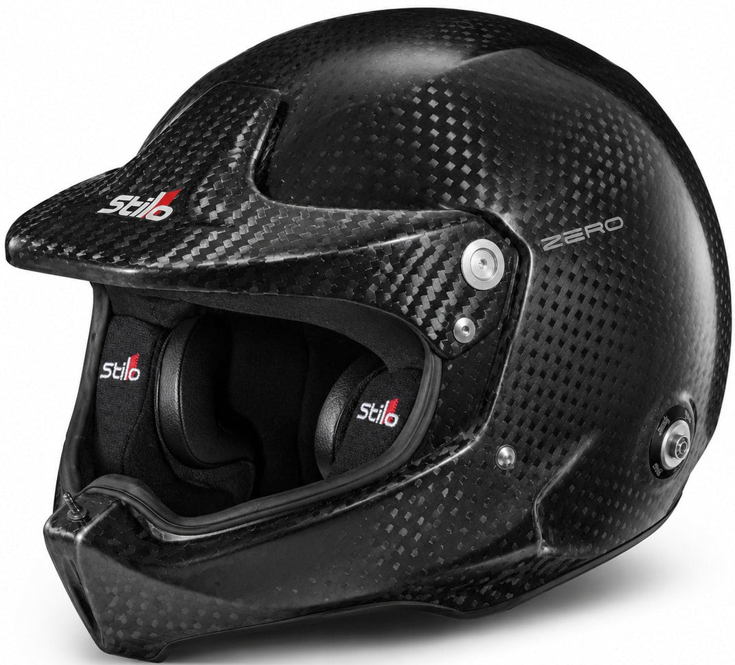Stilo VENTI WRX Raid Carbon Zero Helmet in carbon fiber front-left three-quarter view
