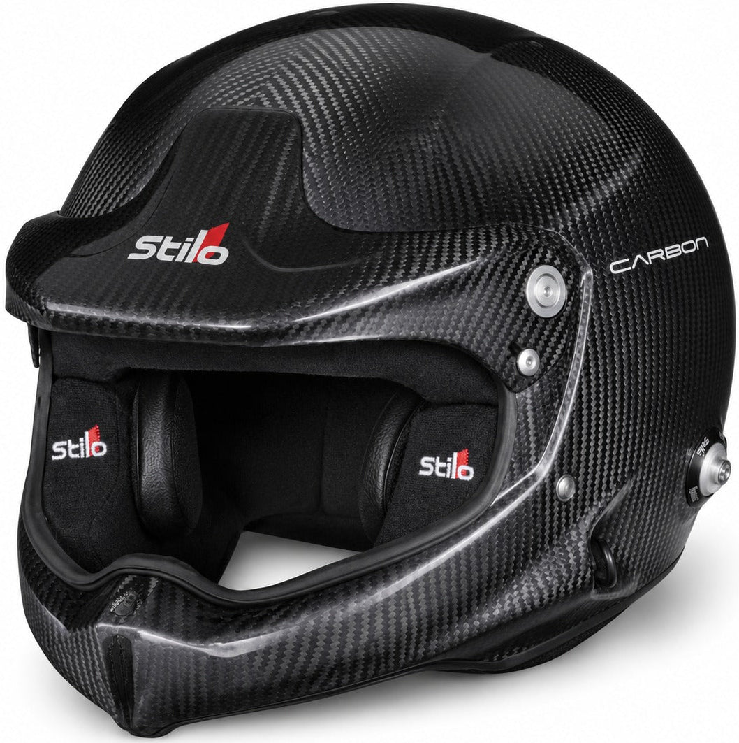 Stilo Venti4 WRC Carbon Fiber SA2025 racing helmet front-right product image on white background