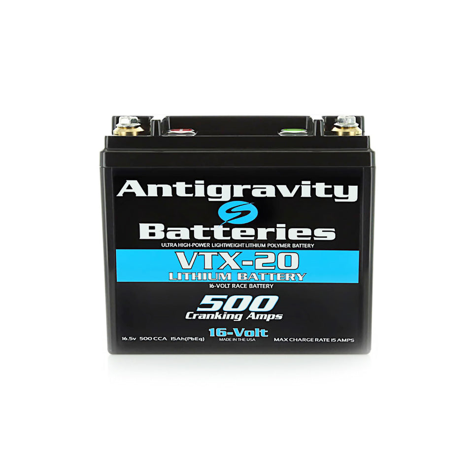 Antigravity VTX-20 Lithium 16V Battery | 500 Cranking Amps in