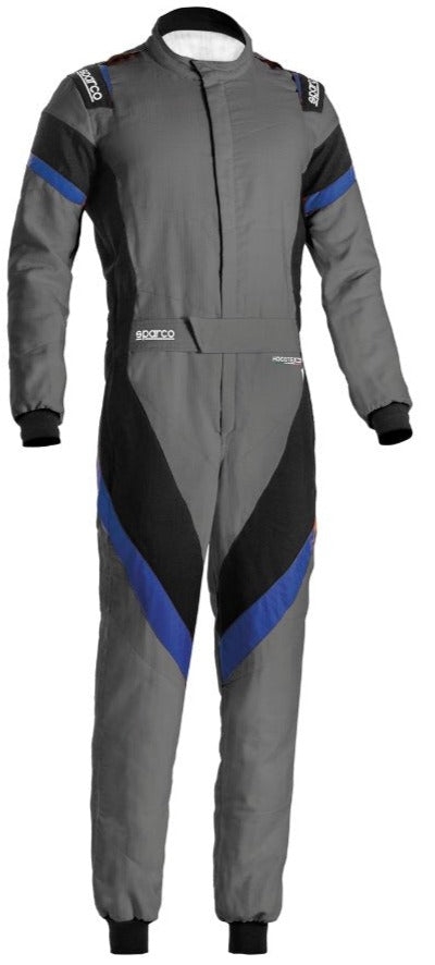 Sparco Victory Fire Suit 8856-2000 Grey / Blue Front Image