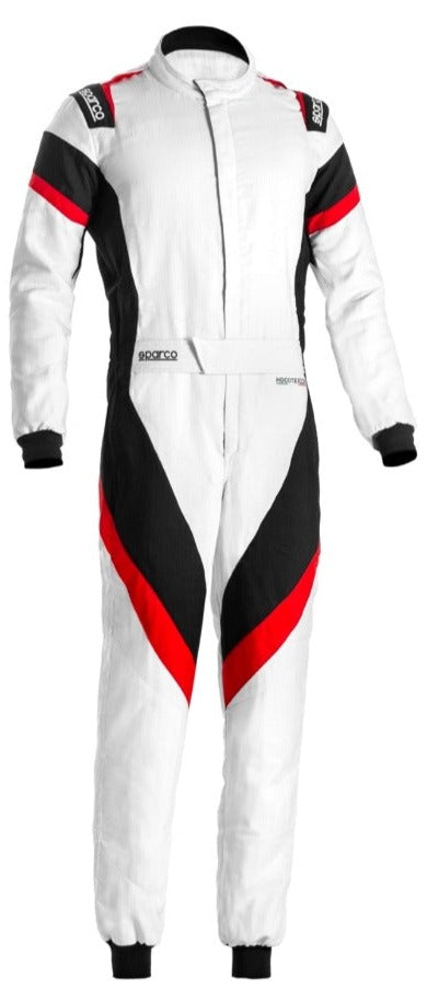 Sparco Victory 2.0 Race Suit FIA 8856-2018 White / Black Front Image