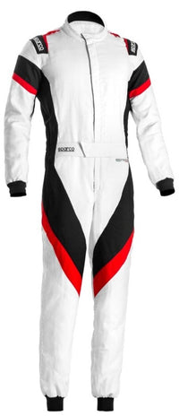 Thumbnail for Sparco Victory 2.0 Race Suit FIA 8856-2018 White / Black Front Image