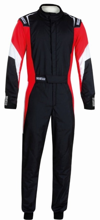 Sparco Competition Race Suit Black / Red Front Image