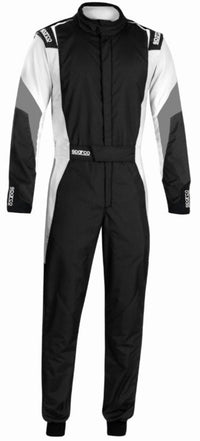 Thumbnail for Sparco Competition Race Suit Black / White Front Image