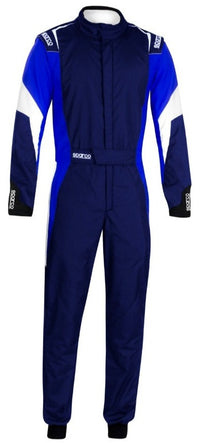 Thumbnail for Sparco Competition Race Suit Blue / White Front Image